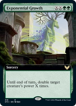 Image for Exponential Growth (Extended Art) (318) (STX) - Magic: The Gathering