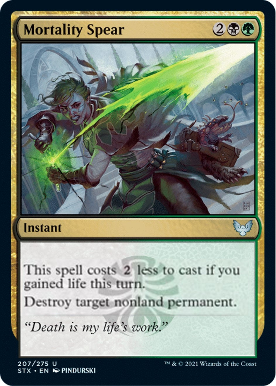 Image for Mortality Spear (207) (STX) - Magic: The Gathering