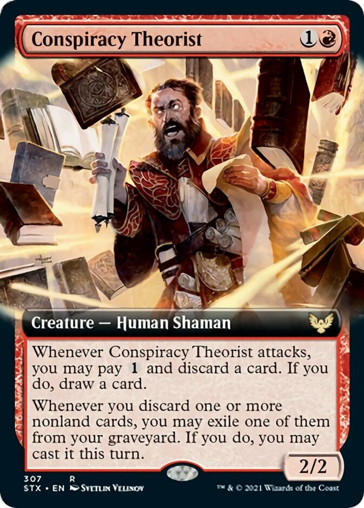 Image for Conspiracy Theorist (Extended Art) (307) (STX) - Magic: The Gathering
