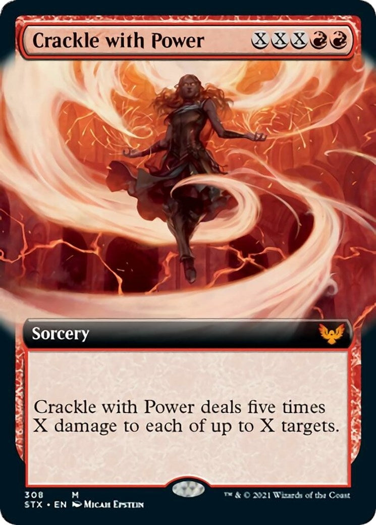 Image for Crackle with Power (Extended Art) (308) - Magic: The Gathering