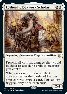 Image for Losheel, Clockwork Scholar (18) (C21) - Magic: The Gathering
