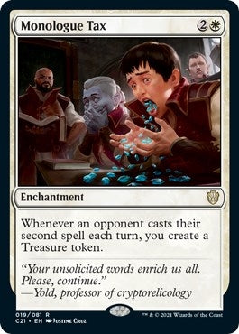 Image for Monologue Tax (19) (C21) - Magic: The Gathering
