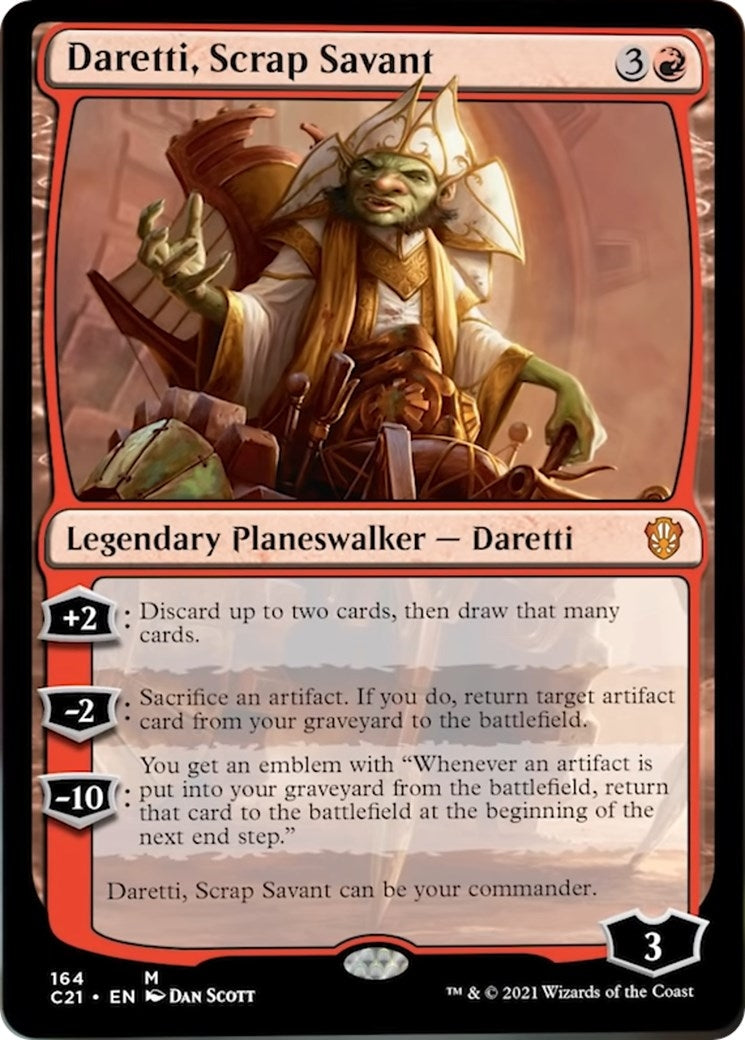 Image for Daretti, Scrap Savant (164) (C21) - Magic: The Gathering
