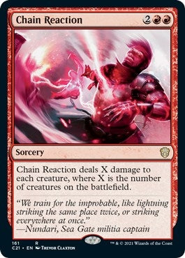 Image for Chain Reaction (161) (C21) - Magic: The Gathering