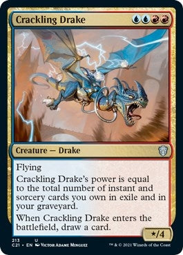Image for Crackling Drake (213) (C21) - Magic: The Gathering