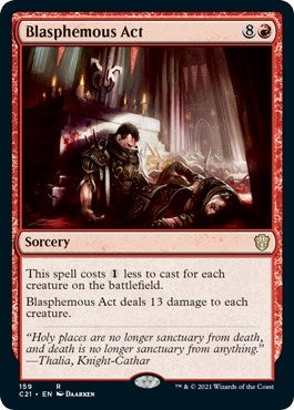 Image for Blasphemous Act (159) (C21) - Magic: The Gathering