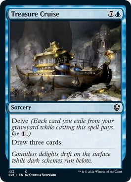 Image for Treasure Cruise (133) (C21) - Magic: The Gathering