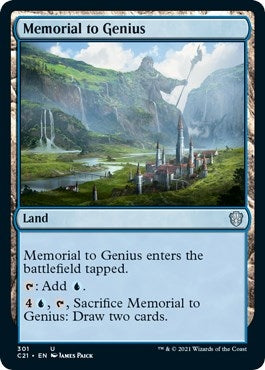 Image for Memorial to Genius (301) (C21) - Magic: The Gathering