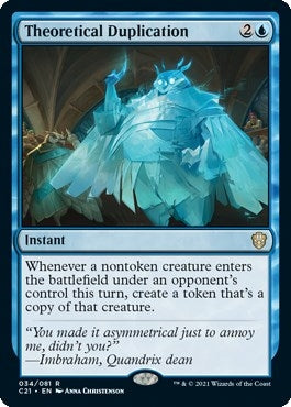 Image for Theoretical Duplication (34) (C21) - Magic: The Gathering