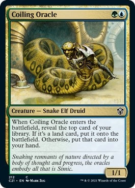 Image for Coiling Oracle (212) (C21) - Magic: The Gathering