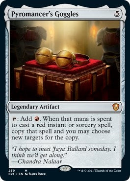 Image for Pyromancer's Goggles (259) (C21) - Magic: The Gathering