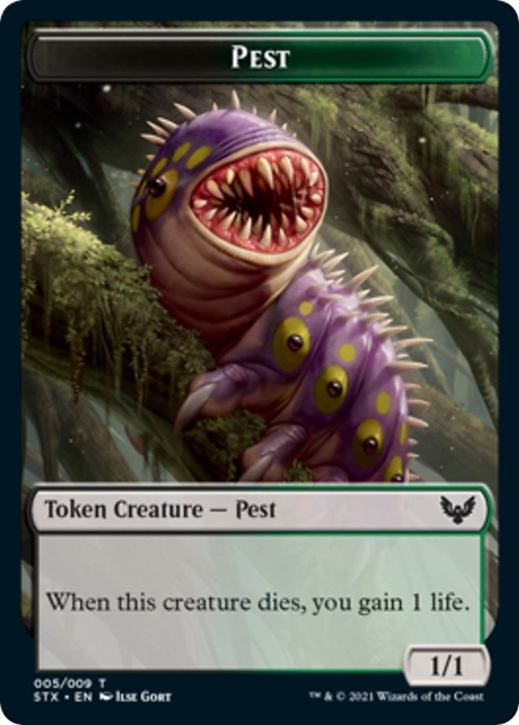 Image for Pest Token (5) (STX) - Magic: The Gathering