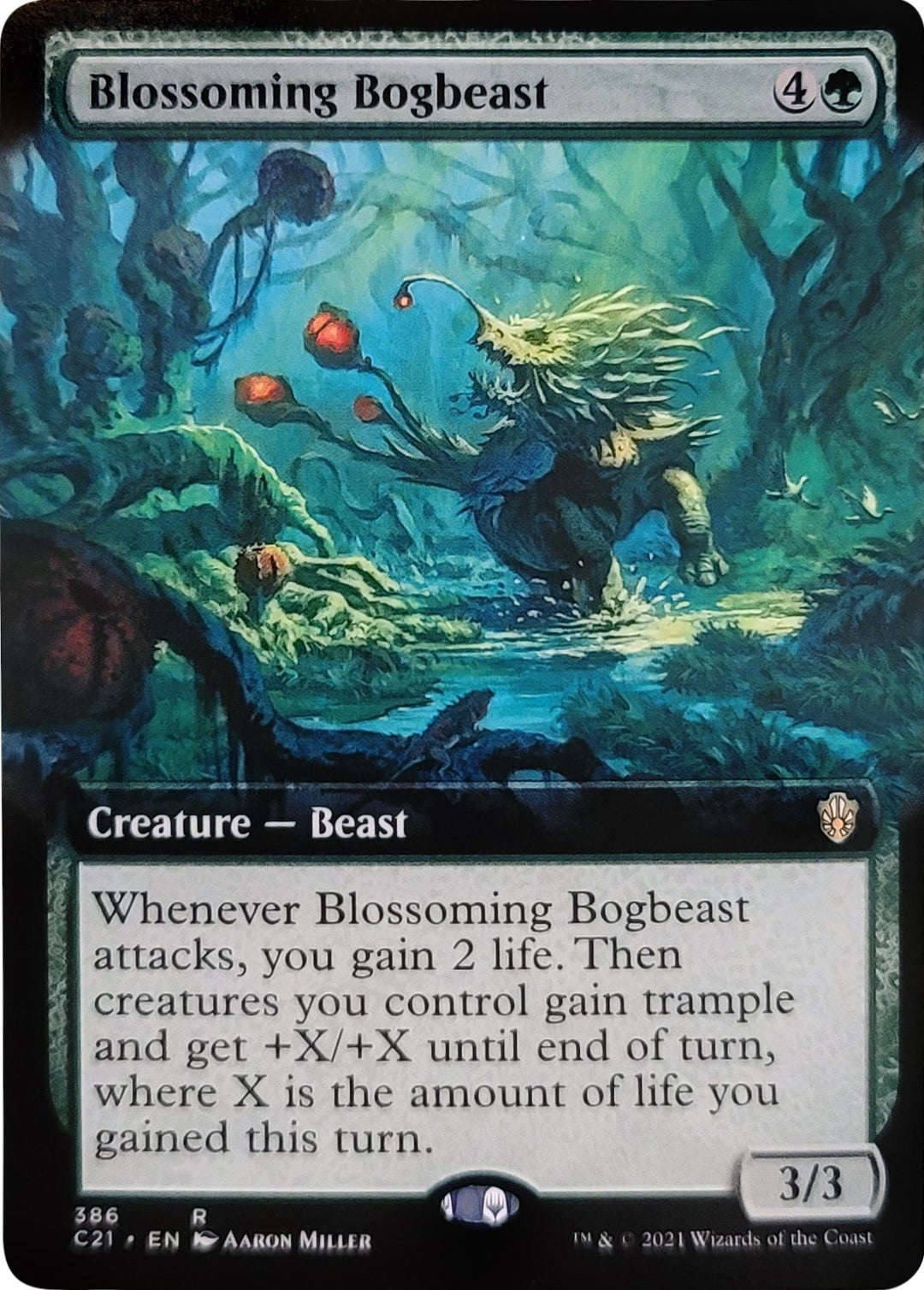 Image for Blossoming Bogbeast (Extended Art) (386) (C21) - Magic: The Gathering