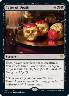 Image for Taste of Death (156) (C21) - Magic: The Gathering