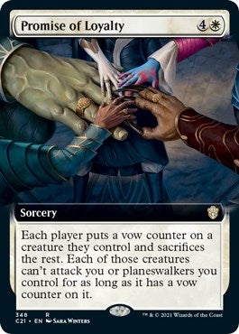 Image for Promise of Loyalty (Extended Art) (348) (C21) - Magic: The Gathering