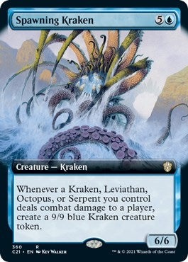 Image for Spawning Kraken (Extended Art) (360) (C21) - Magic: The Gathering