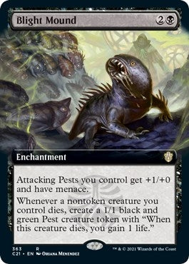 Image for Blight Mound (Extended Art) (363) (C21) - Magic: The Gathering