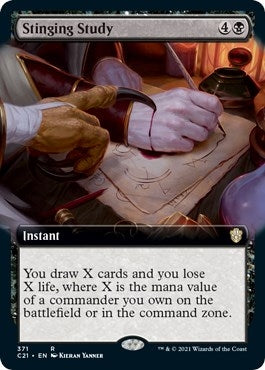 Image for Stinging Study (Extended Art) (371) (C21) - Magic: The Gathering