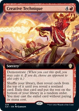 Image for Creative Technique (Extended Art) (376) (C21) - Magic: The Gathering