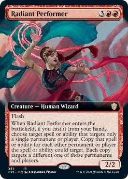 Image for Radiant Performer (Extended Art) (381) (C21) - Magic: The Gathering