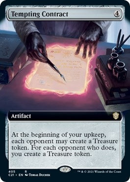 Image for Tempting Contract (Extended Art) (405) (C21) - Magic: The Gathering
