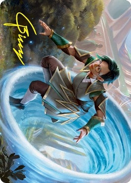 Image for Vortex Runner Art Card (Gold-Stamped Signature) (6) (ASSTX) - Magic: The Gathering