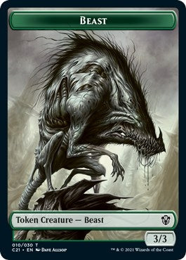 Image for Beast (010) // Fish Double-Sided Token (10 // 3) (C21) - Magic: The Gathering