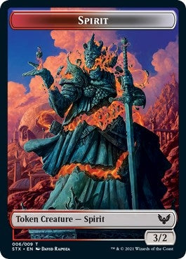 Image for Spirit (6) // Treasure (7) Double-sided Token (6 // 7) (STX) - Magic: The Gathering