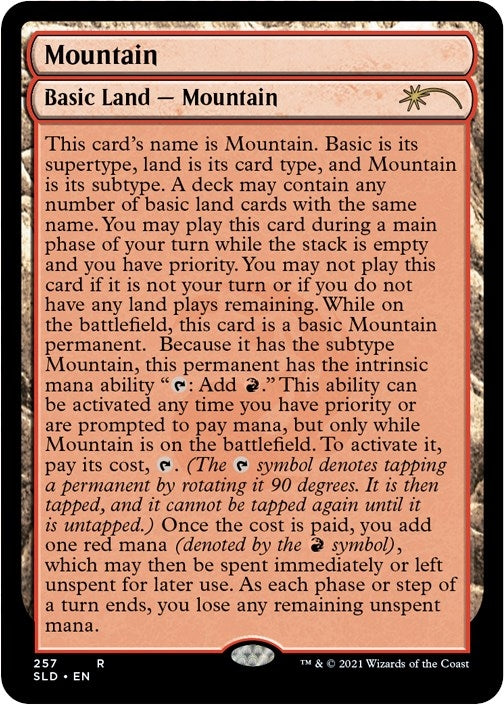 Image for Mountain (257) (Full-Text Lands) (257) - Magic: The Gathering