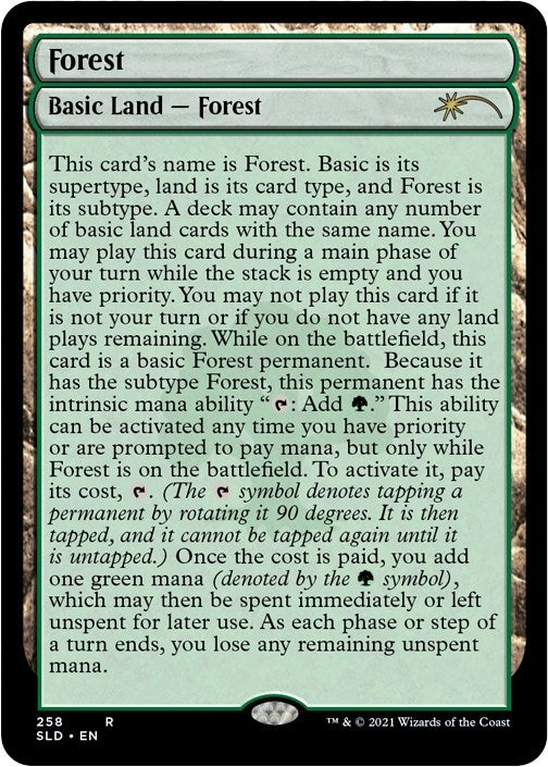 Image for Forest (258) (Full-Text Lands) (258) - Magic: The Gathering