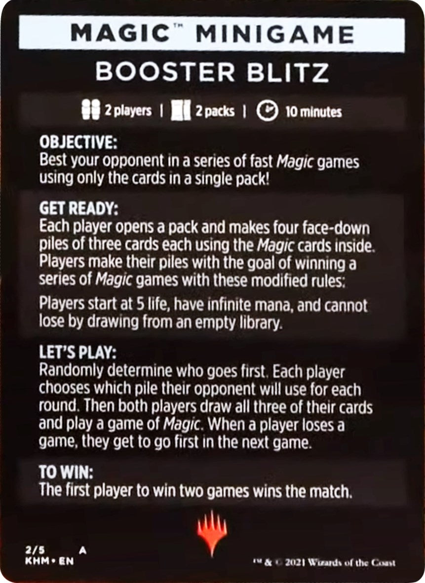 Image for Magic Minigame: Booster Blitz (2) (KHM) - Magic: The Gathering