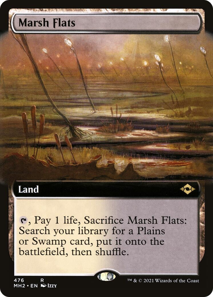 Image for Marsh Flats (Extended Art) (476) - Magic: The Gathering