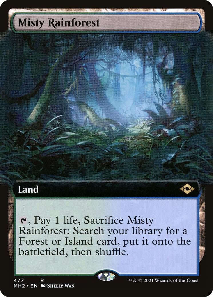Image for Misty Rainforest (Extended Art) (477) - Magic: The Gathering