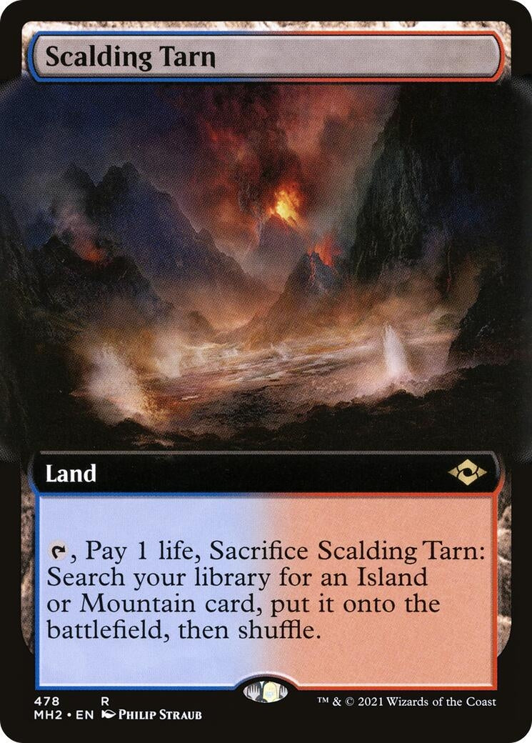Image for Scalding Tarn (Extended Art) (478) - Magic: The Gathering