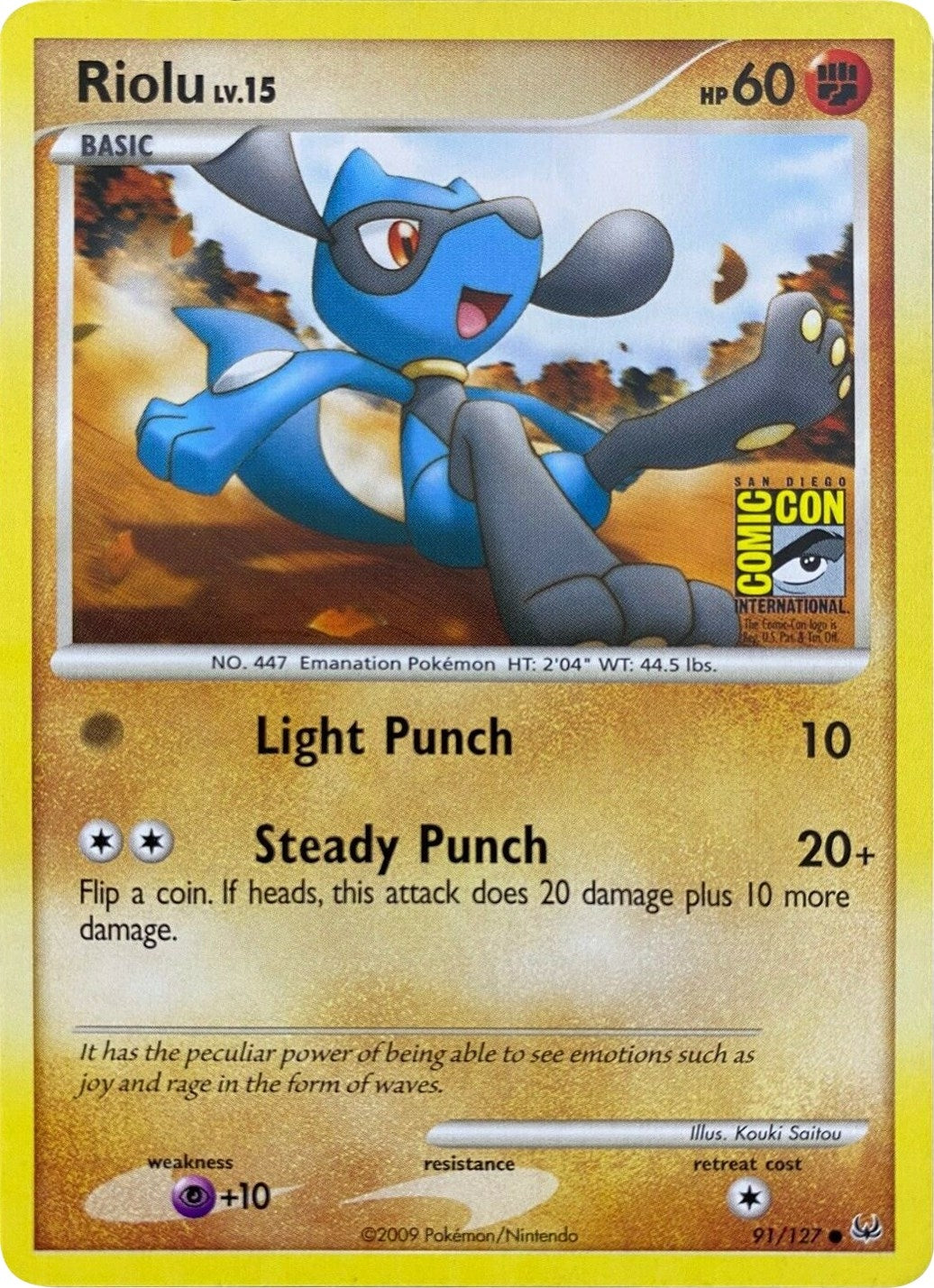 Image for Riolu - 91/127 (SDCC 2009) (091/127) (MCAP) - Pokemon