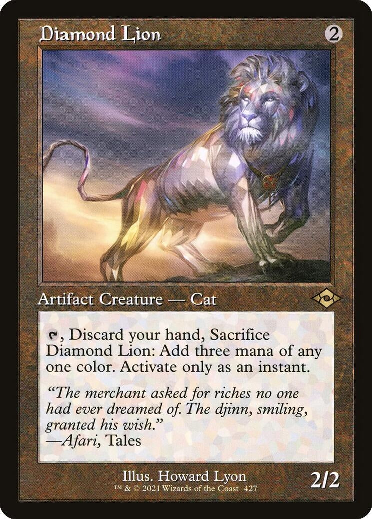Image for Diamond Lion (Retro Frame) (427) - Magic: The Gathering