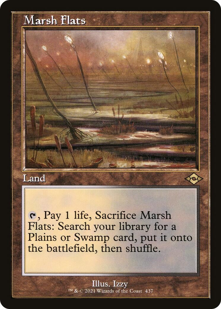 Image for Marsh Flats (Retro Frame) (437) - Magic: The Gathering