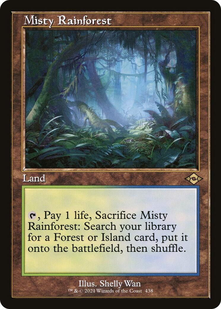 Image for Misty Rainforest (Retro Frame) (438) - Magic: The Gathering