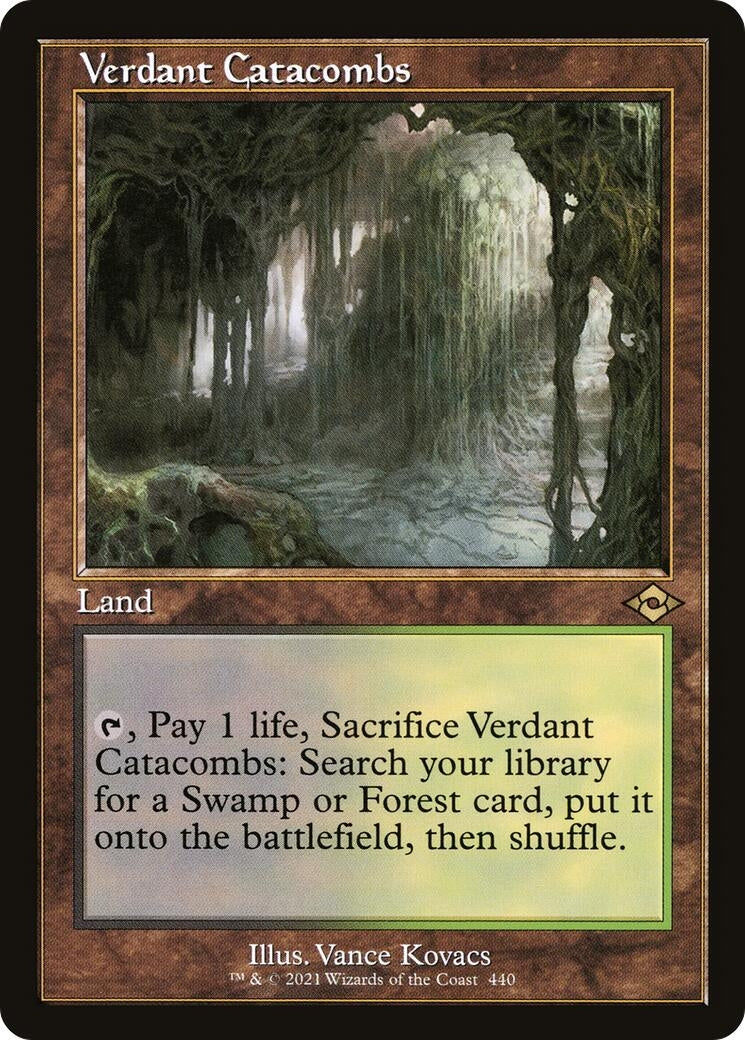 Image for Verdant Catacombs (Retro Frame) (440) - Magic: The Gathering