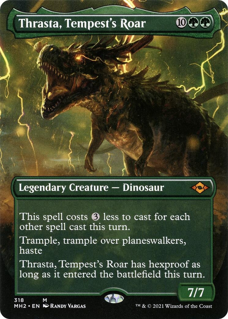 Image for Thrasta, Tempest's Roar (Borderless) (318) - Magic: The Gathering