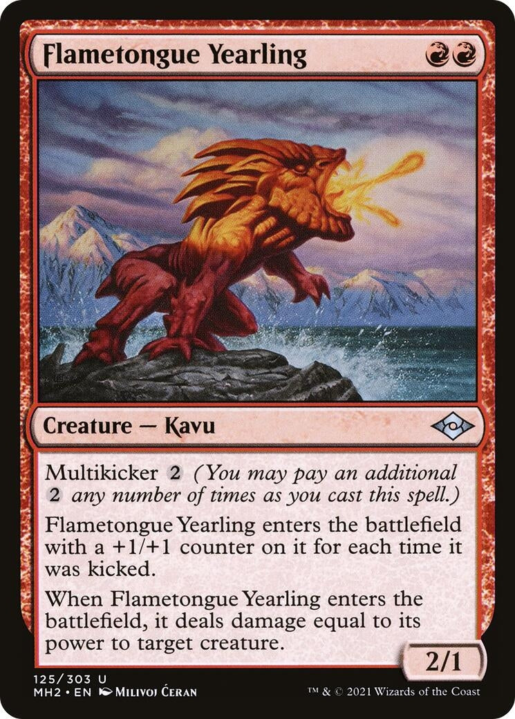 Image for Flametongue Yearling (125) - Magic: The Gathering