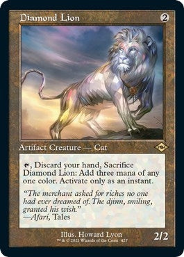 Image for Diamond Lion (Retro Frame) (Foil Etched) (427) - Magic: The Gathering