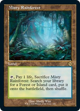 Image for Misty Rainforest (Retro Frame) (Foil Etched) (438) - Magic: The Gathering