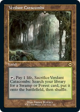 Image for Verdant Catacombs (Retro Frame) (Foil Etched) (440) - Magic: The Gathering