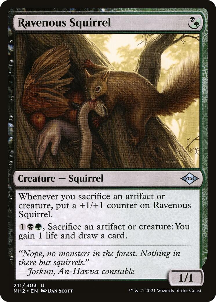 Image for Ravenous Squirrel (211) - Magic: The Gathering