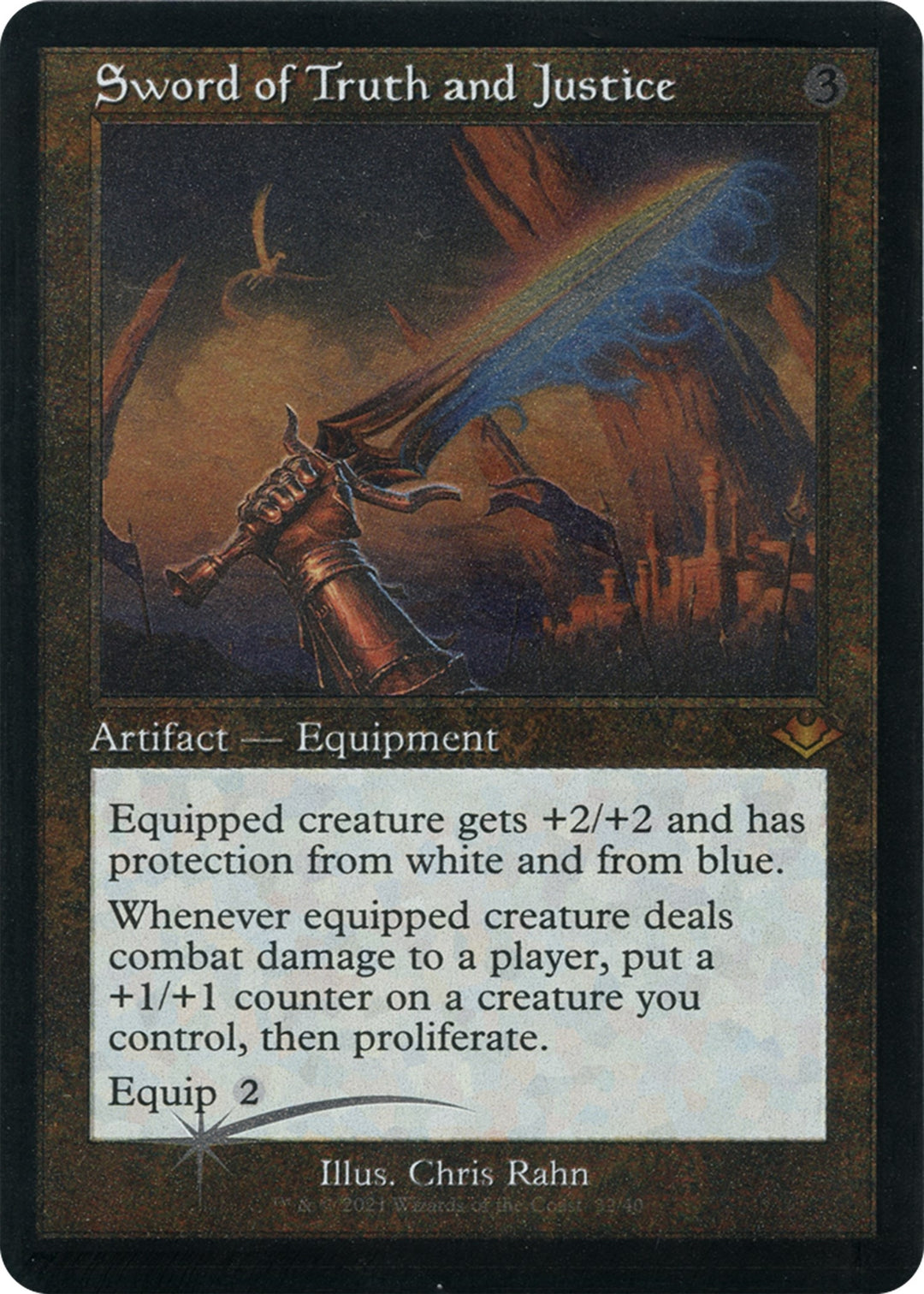Image for Sword of Truth and Justice (Retro Frame) (Foil Etched) (32) - Magic: The Gathering