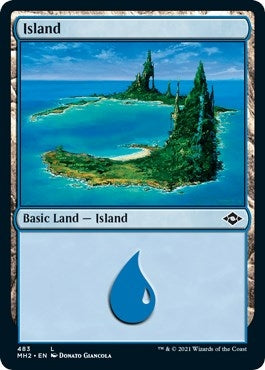 Image for Island (483) (Foil Etched) (483) - Magic: The Gathering