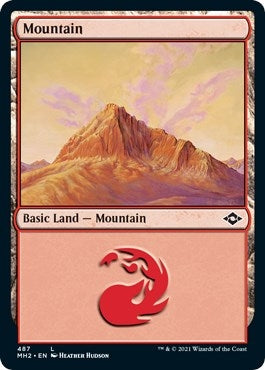 Image for Mountain (487) (Foil Etched) (487) - Magic: The Gathering