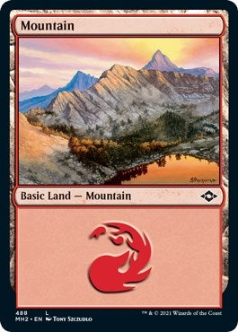 Image for Mountain (488) (Foil Etched) (488) - Magic: The Gathering