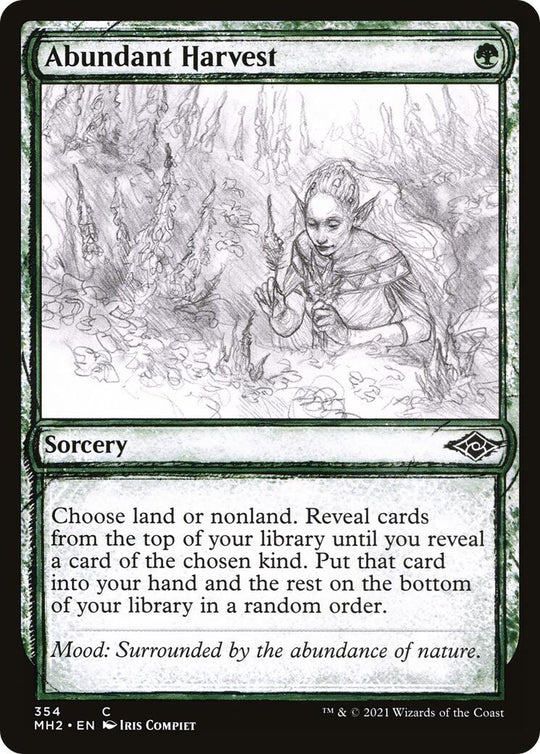Image for Abundant Harvest (Showcase) (354) (MH2) - Magic: The Gathering